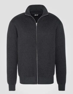 Gilet zippé militaire anthracite - ANTHRACITE
