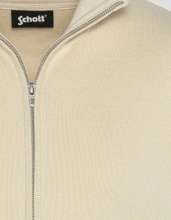 Gilet zippé militaire blanc - BLANC CASSÉ