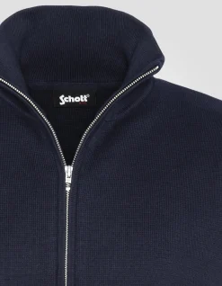 Gilet zippé militaire bleu marine - MARINE