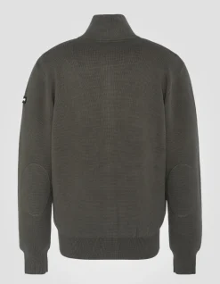 Gilet zippé militaire kaki foncé - KAKI FONCÉ