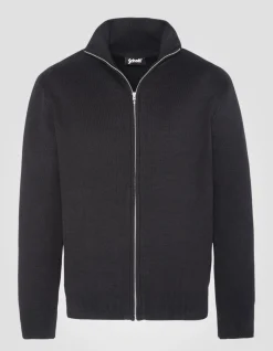Gilet zippé militaire noir - NOIR