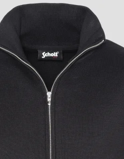 Gilet zippé militaire noir - NOIR