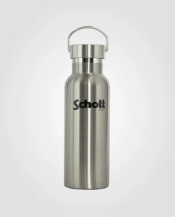 Gourde argentée Schott NYC® - ARGENTÉ