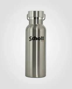 Gourde argentée Schott NYC® - ARGENTÉ