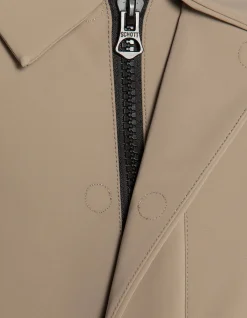 Manteau technique beige déperlant - BEIGE