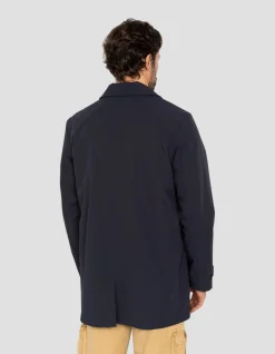 Manteau technique bleu marine foncé déperlant - MARINE FONCÉ