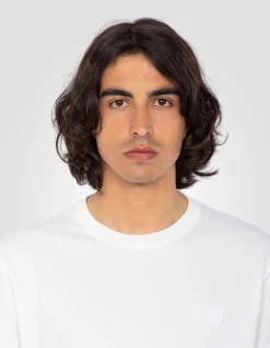 Pack de 2 t-shirts blancs à col rond en coton biologique - BLANC