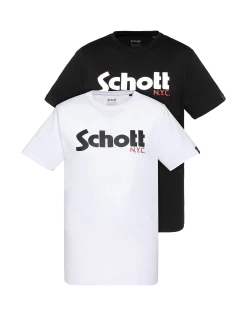 Pack de 2 t-shirts logo blanc et noir - BLANC/NOIR