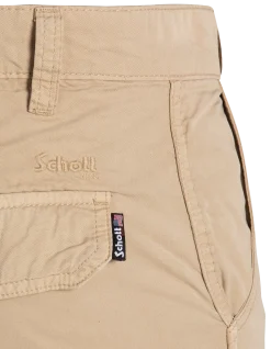 Pantacourt beige cargo multipoches - BEIGE