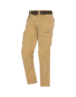 Pantalon cargo beige multipoches - BEIGE