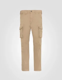 Pantalon cargo beige multipoches - BEIGE