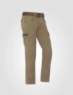 Pantalon cargo olive multipoches - OLIVE