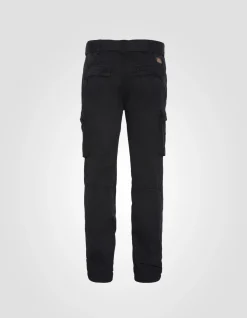 Pantalon cargo slim noir multipoches - NOIR