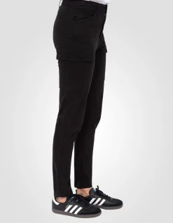 Pantalon cargo slim noir - NOIR