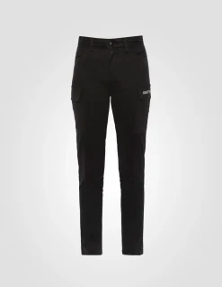 Pantalon cargo slim noir - NOIR