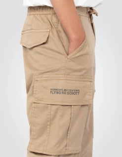 Pantalon cargo stretch beige - BEIGE