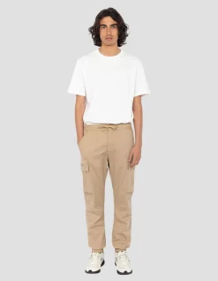 Pantalon cargo stretch beige - BEIGE