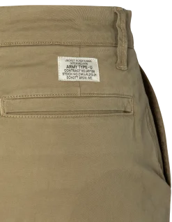 Pantalon chino kaki clair large - KAKI CLAIR