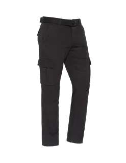 Pantalon de combat noir avec ceinture - NOIR