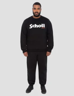 Pantalon de survêtement noir, grande taille - NOIR