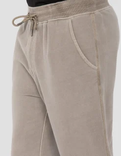 Pantalon de survêtement taupe, effet délavé - TAUPE