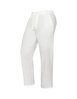 Pantalon en lin mélangé blanc - BLANC