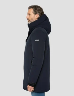 Parka bleu marine à capuche - MARINE
