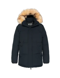 Parka bleu marine à capuche - MARINE