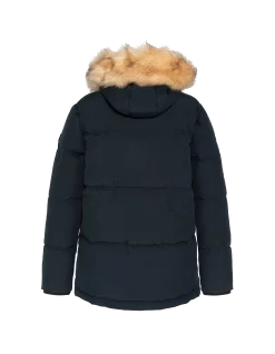 Parka bleu marine à capuche - MARINE