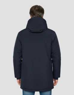 Parka bleu marine à capuche - MARINE
