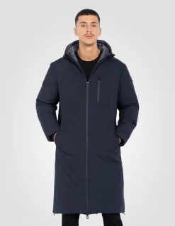 Parka bleu marine extra longue - MARINE