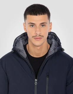 Parka bleu marine extra longue - MARINE