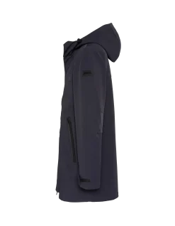 Parka bleu marine foncé urban à capuche - MARINE FONCÉ