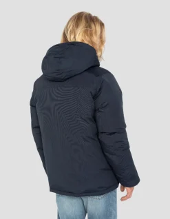 Parka bleu marine multipoches à capuche - MARINE
