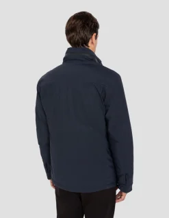 Parka bleu marine multipoches à capuche - MARINE
