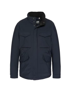 Parka bleu marine multipoches à capuche - MARINE