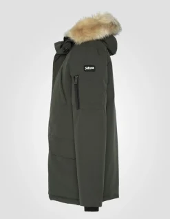 Parka d'hiver kaki à capuche - KAKI