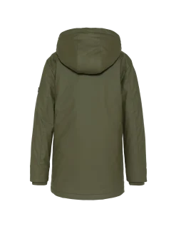 Parka kaki multipoches à capuche enfant - KAKI