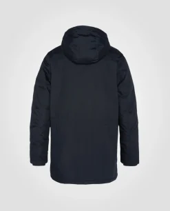Parka longue bleu marine doublée sherpa - MARINE