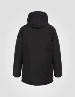 Parka noire à capuche - NOIR