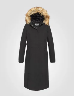 Parka noire à capuche - NOIR