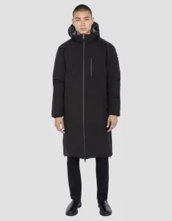 Parka noire extra longue - NOIR