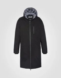 Parka noire extra longue - NOIR
