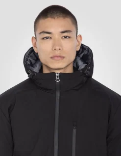 Parka noire extra longue - NOIR
