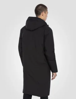Parka noire extra longue - NOIR