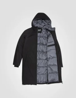 Parka noire extra longue - NOIR