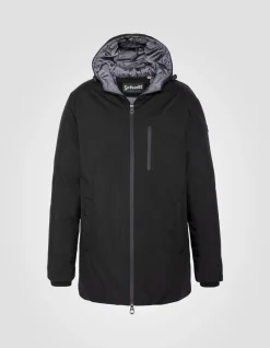 Parka noire longue - NOIR