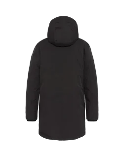 Parka noire multipoches à capuche - NOIR