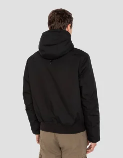 Parka noire multipoches à capuche - NOIR
