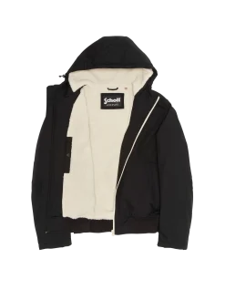 Parka noire multipoches à capuche - NOIR